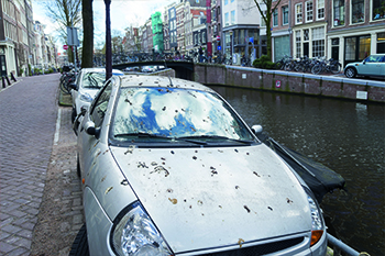 onderweg vuil verwijderen